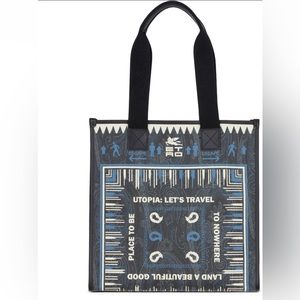 NWT $890 Etro Men’s Tote Bag Paisley printed Opened Handbag iPad computer Tablet